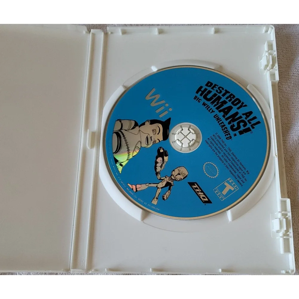 Destroy All Humans! Big Willy Unleashed Wii 2008 case & disc‎ NO MANUAL